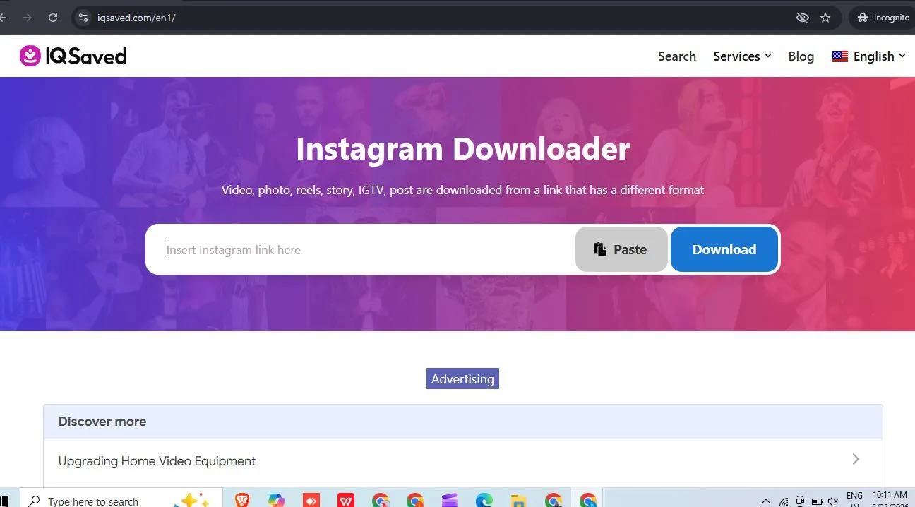 IGSaved Instagram video and photo downloader