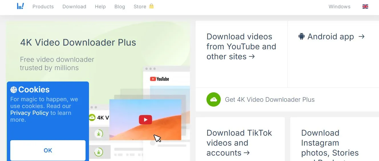 4K Video Downloader Plus interface