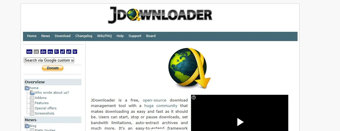 JDownloader download manager