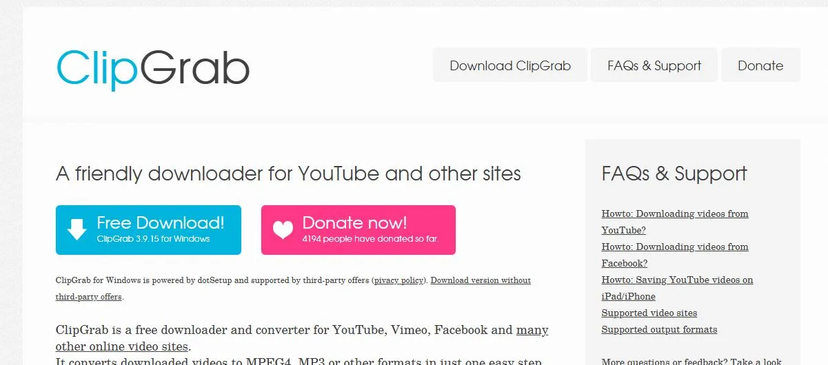 ClipGrab desktop app