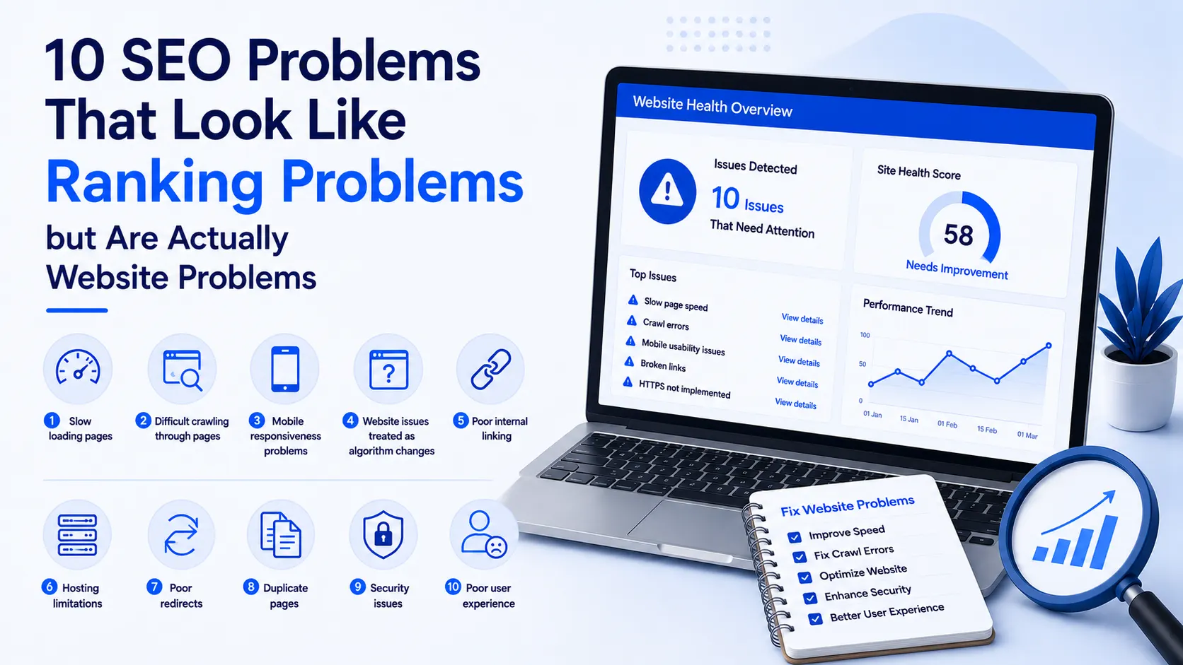 10 SEO Problems That Look Like Ranking Problems but Are Actually Website Problems